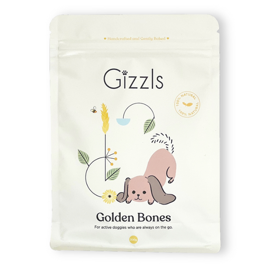 Gizzls Golden Bone Dog Treats (200g)