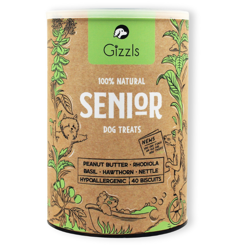 Gizzls Botanicals Senior Dog Biscuits (40 biscuits)