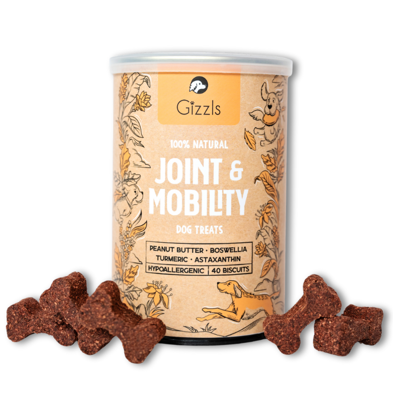 Gizzls Botanicals Joint and Mobility Dog Biscuits (40 biscuits)